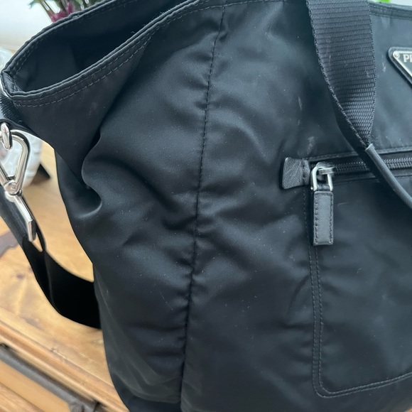 Prada Tessuto Two Way Bag (BLACK) - Picture 3 of 13